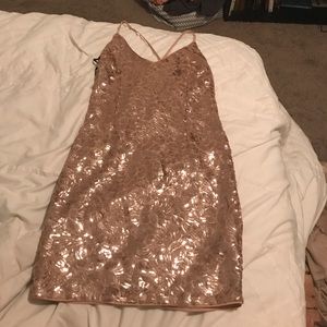 Gold cami dress