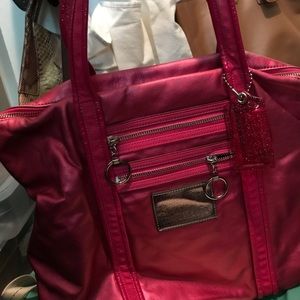 Beautiful rare piece , pink leather coach purse