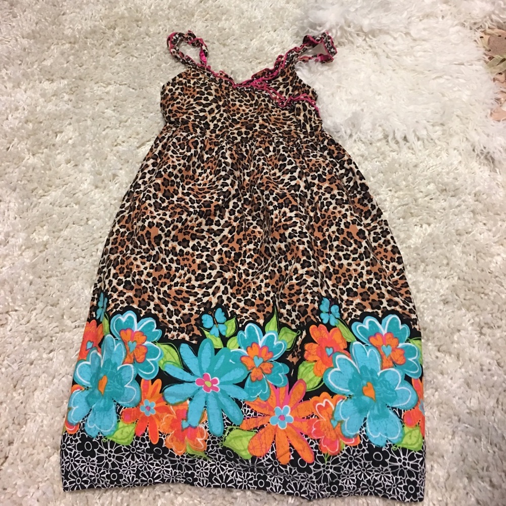 4/$50 girlsdress animalprint w/flowers