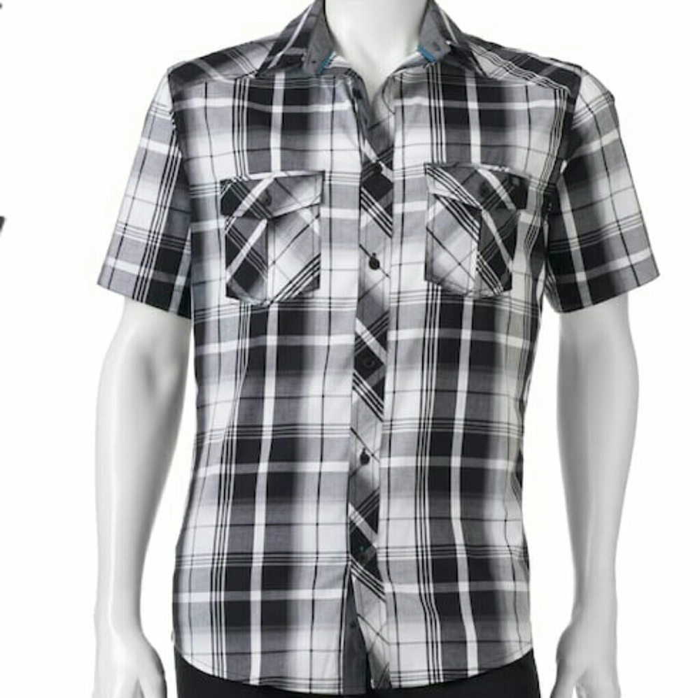 Men's Plaid Button Up