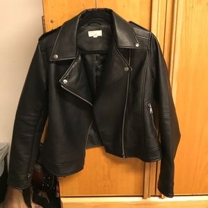 LOFT faux leather moto jacket