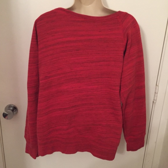 TEE4TOO  red oversize sweatshirt Christmas  large - Picture 4 of 8