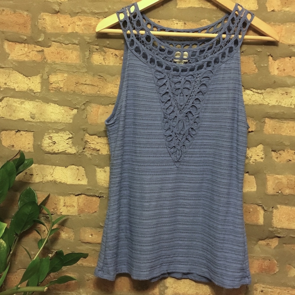 Anthropologie Blue Tank