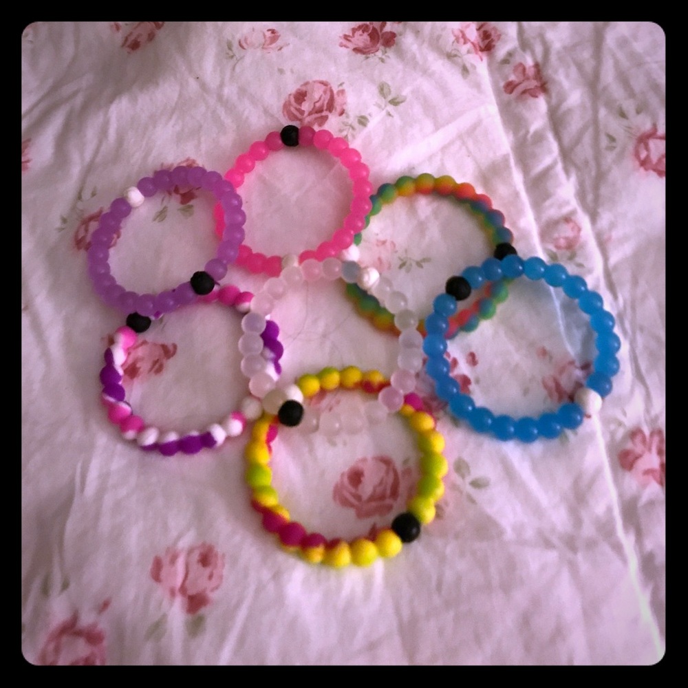 7 Lokai bracelets