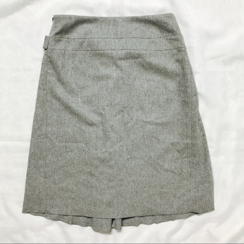 (6) CHAIKEN Wool Blend Knee Length Pleated - Picture 2 of 4