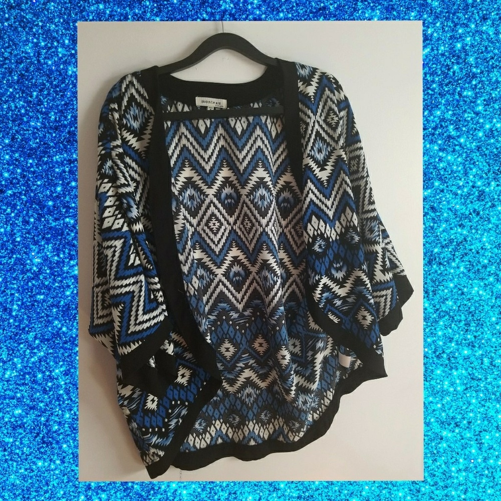 Blue Pattern Kimono