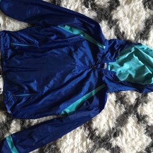 Blue windbreaker