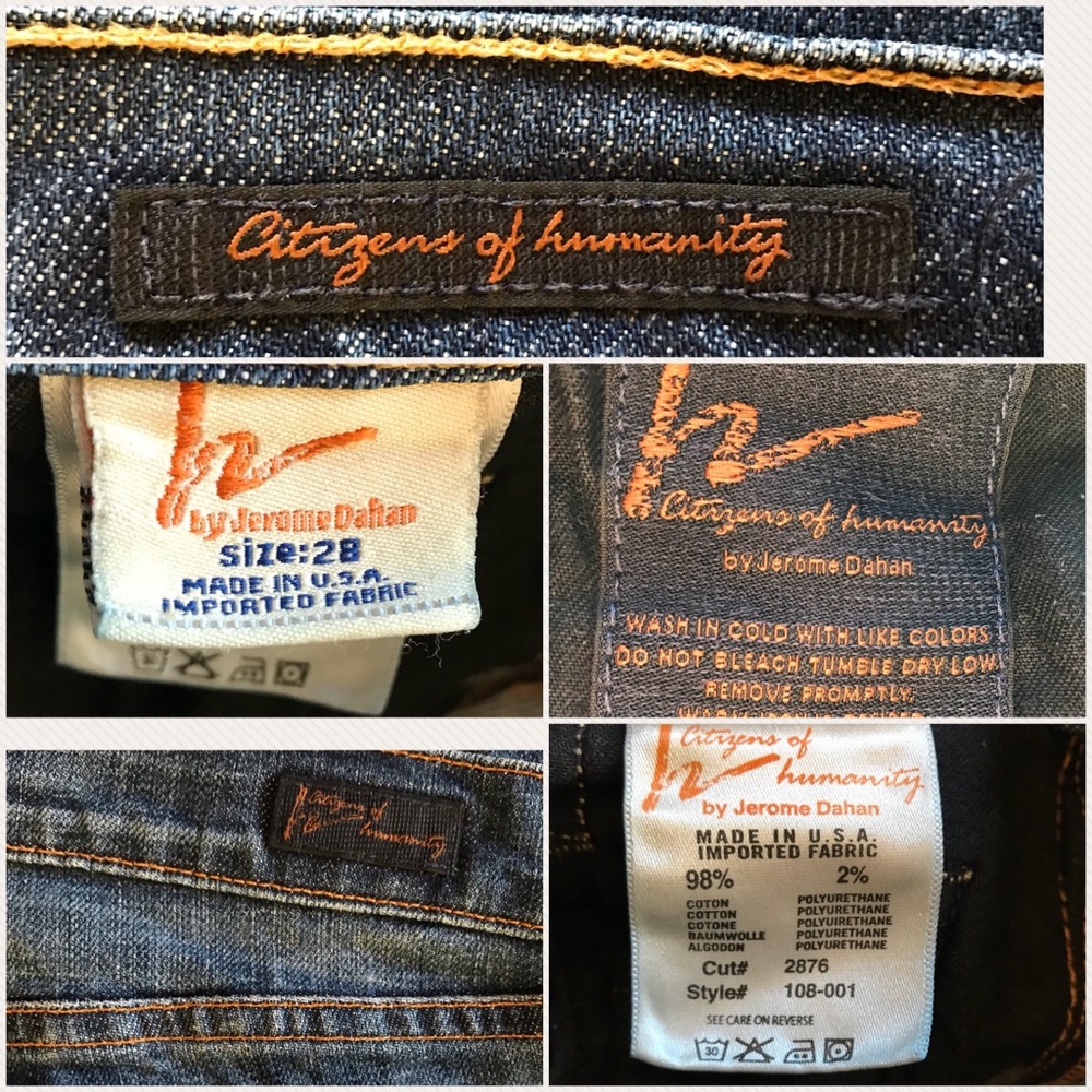 EUC Citizens Of Humanity Ric Rac #108 Stretch Jean - Picture 5 of 8