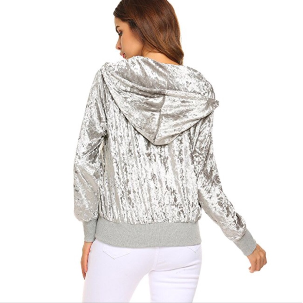 Velvet bomber jacket - Picture 3 of 7