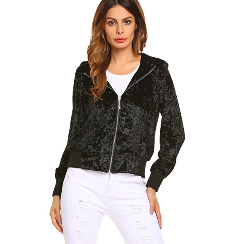 Velvet bomber jacket - Picture 4 of 7
