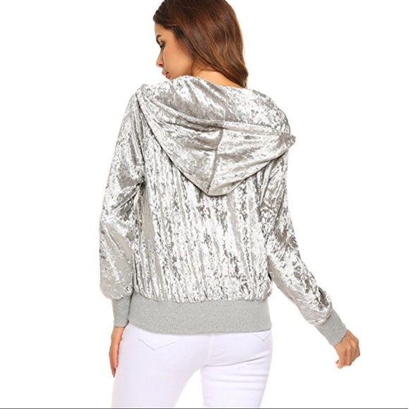 Velvet bomber jacket - Picture 3 of 7
