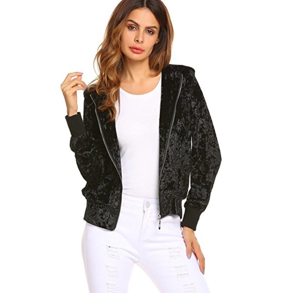 Velvet bomber jacket - Picture 5 of 7