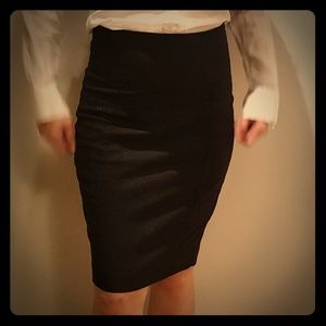 Zara Basic black pencil skirt