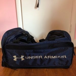 Blue under armour duffle! brand new!