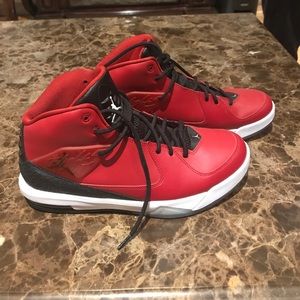 Jordan red sneakers
