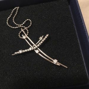 Abstract Cross Necklace