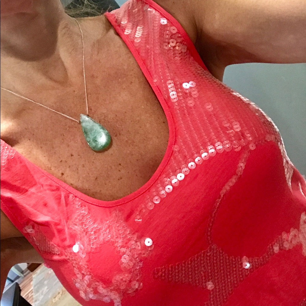 Trina Turk sequin tank top