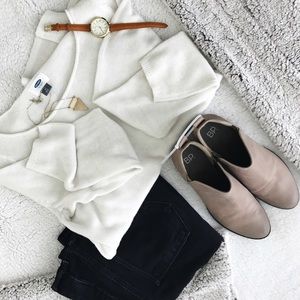 BP "Francine" split shaft bootie in Taupe