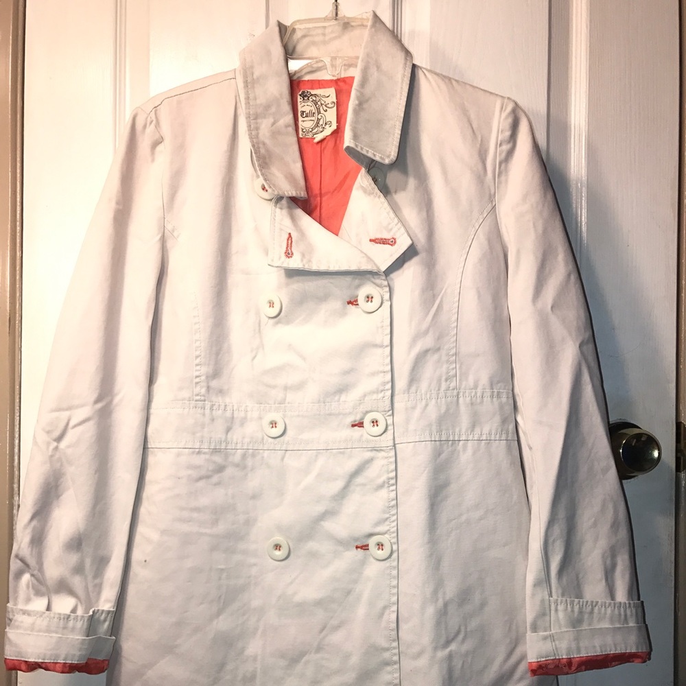 Tulle peacoat | light cream color | never worn