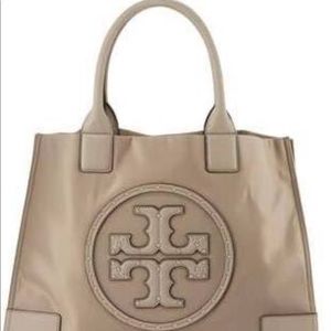 French gray tory burch ella tote