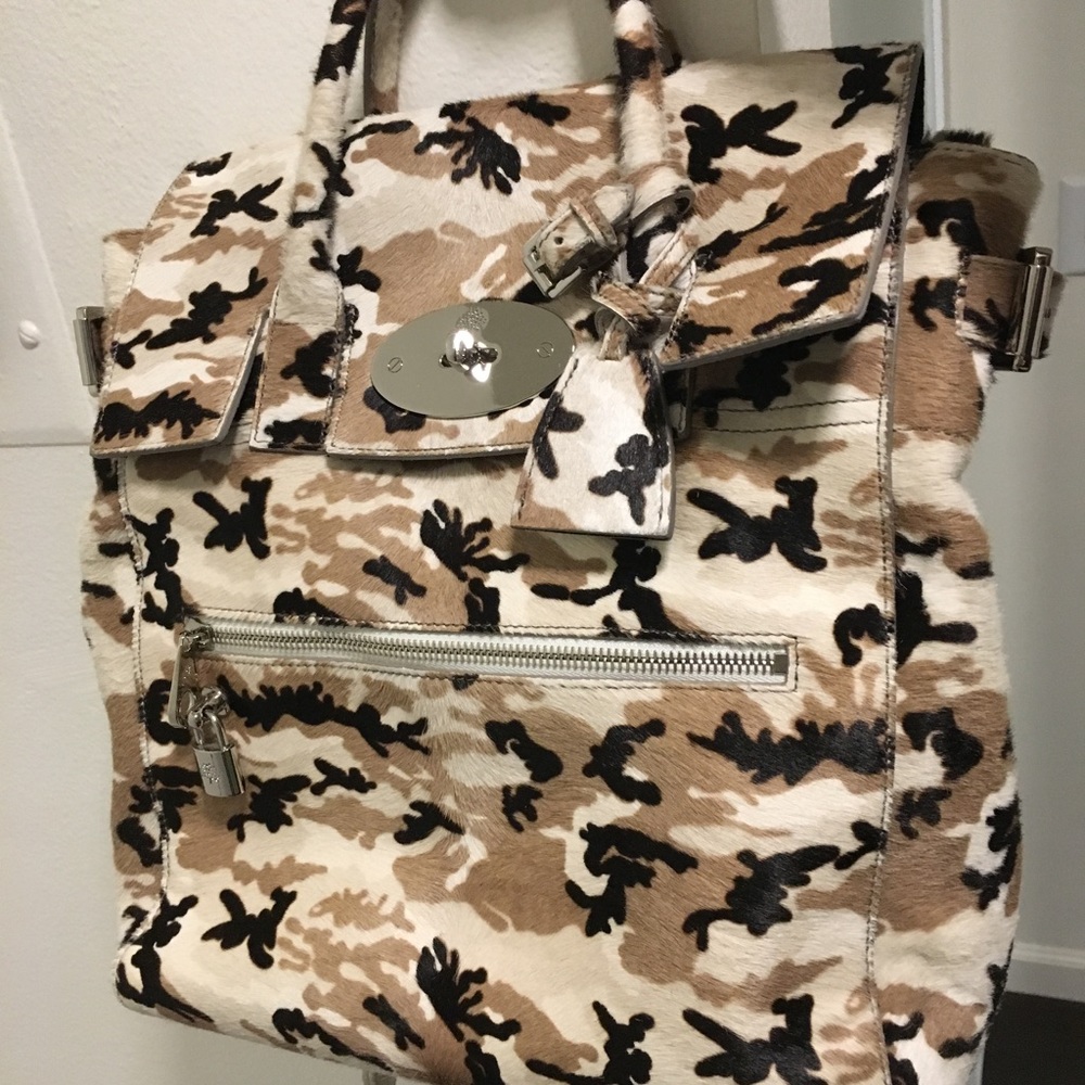 Mulberry x cara backpack limited edition pony hair