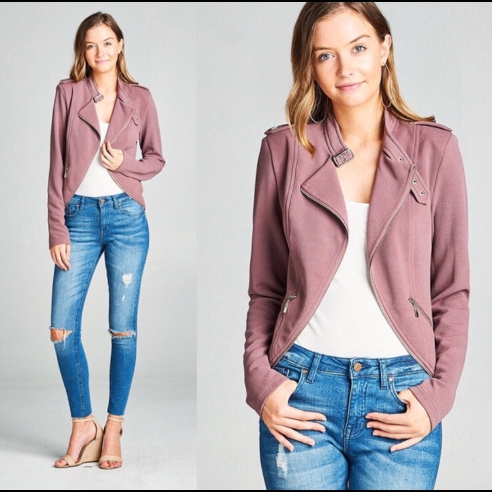 NWT Mauve Moto jacket S, M, L