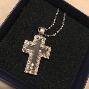 Crystal cross necklace