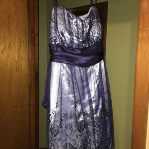 GORGEOUS DEB SIZE 16 midnight blue dress!!!
