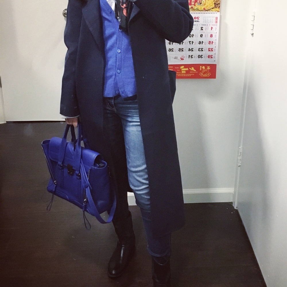 3.1 Phillip Lim Pashli Satchel bag, blue, medium