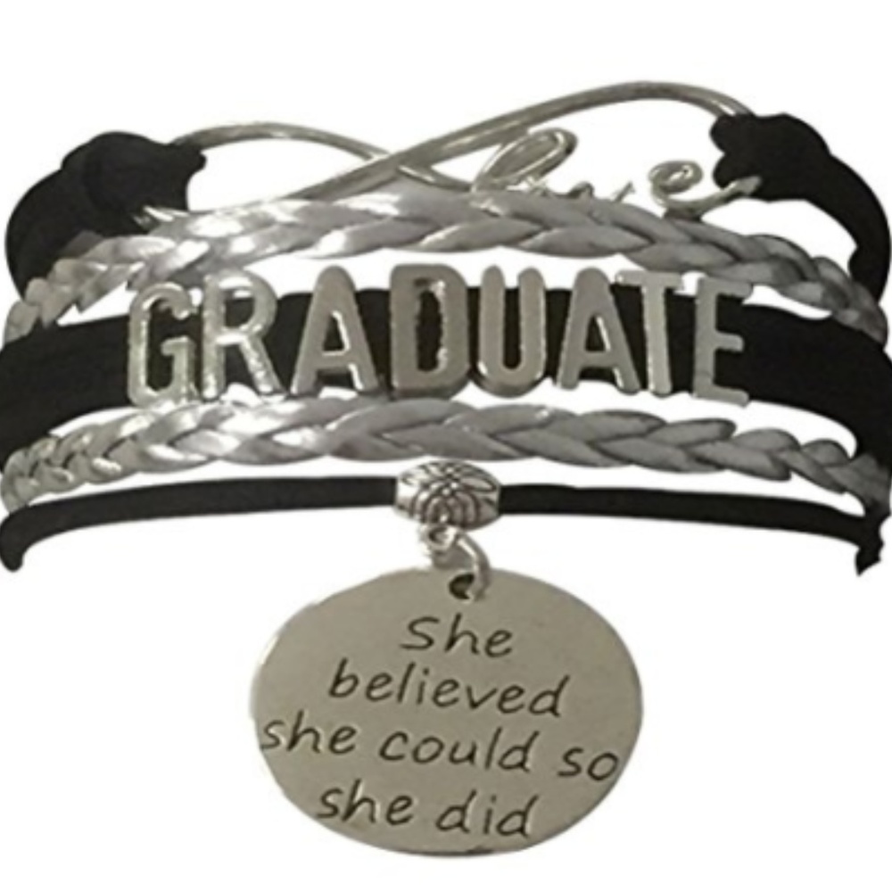 Graduation Jewelry, Infinity Graduate Bracelet