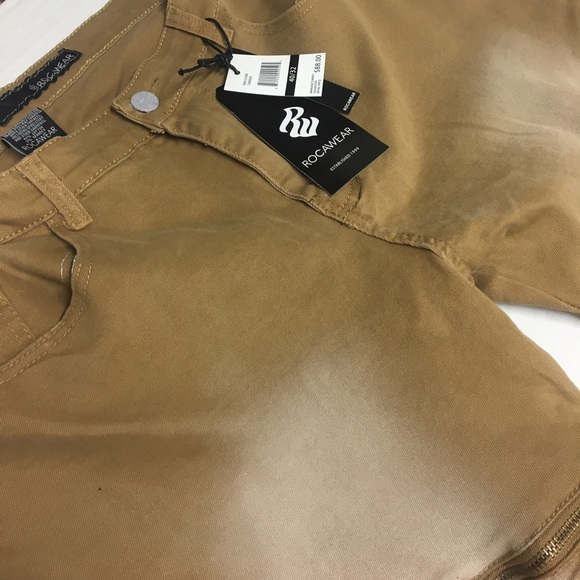 Rocawear- Brown Flexfit Jeans 40X32 NWT - Picture 4 of 6