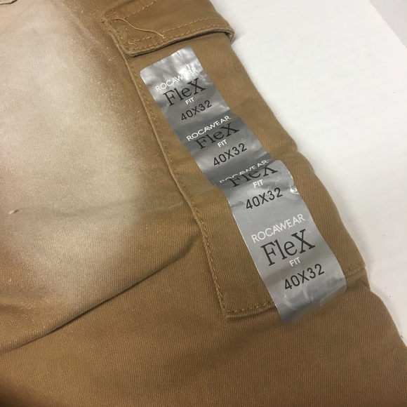 Rocawear- Brown Flexfit Jeans 40X32 NWT - Picture 6 of 6