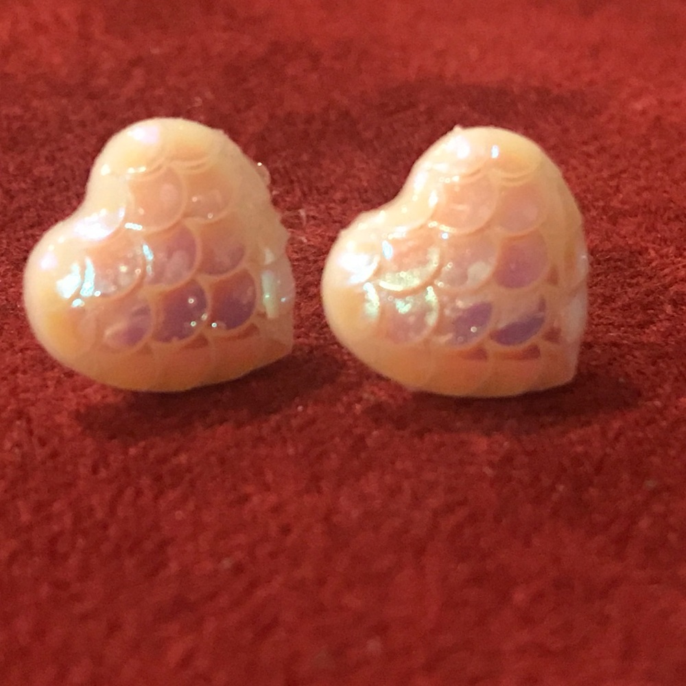 Mermaid Heart Earrings