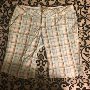 Fox Blue Plaid Bermuda Shorts