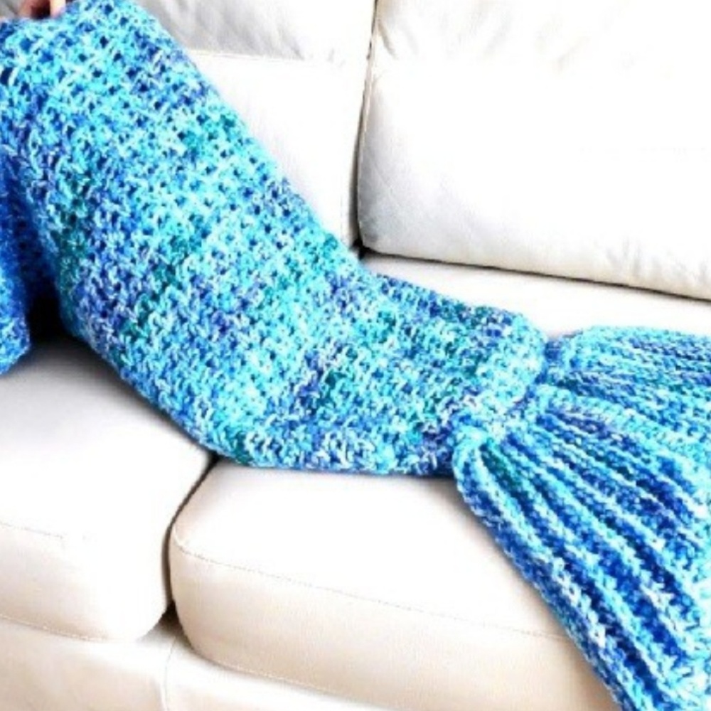 Mermaid tail blanket