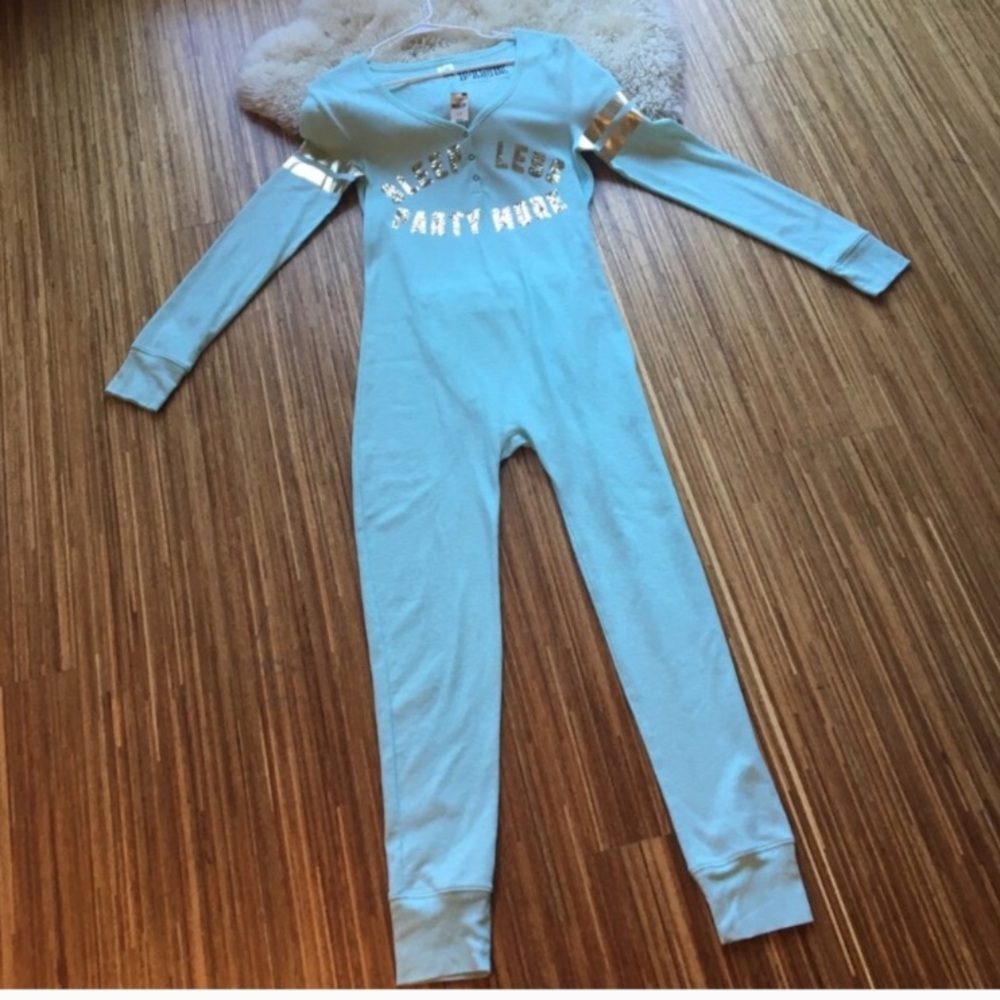 TEAL VICTORIA SECRET ONESIE