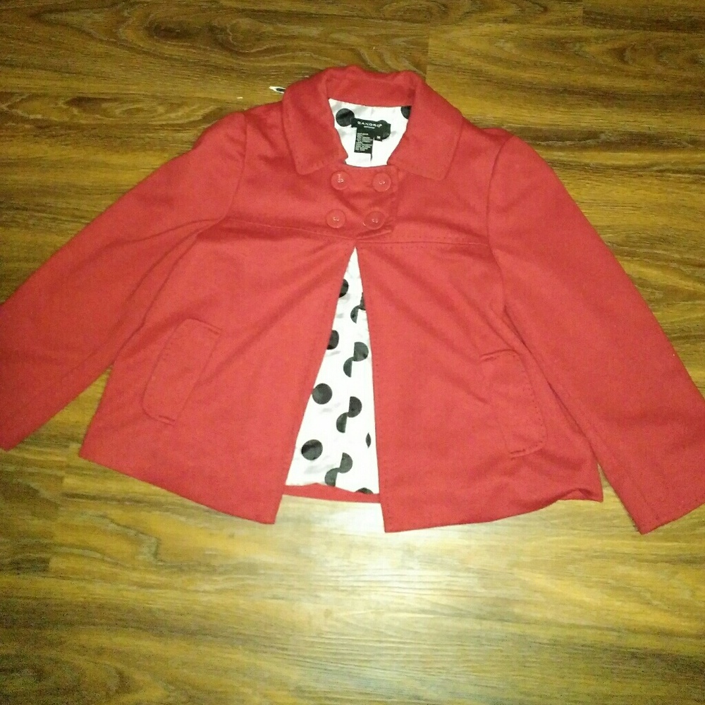Sandro Sportswear Jacket w/Polka Dot Lining