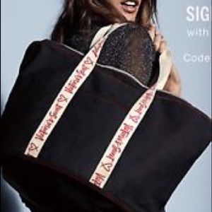 Victoria's Secret canvas bad NWT black