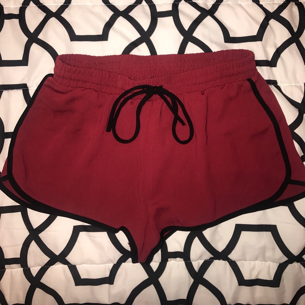 Forever 21 maroon comfortable shorts
