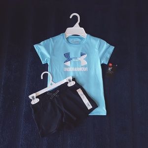 Brand NEW bundle: Under Armour top and shorts