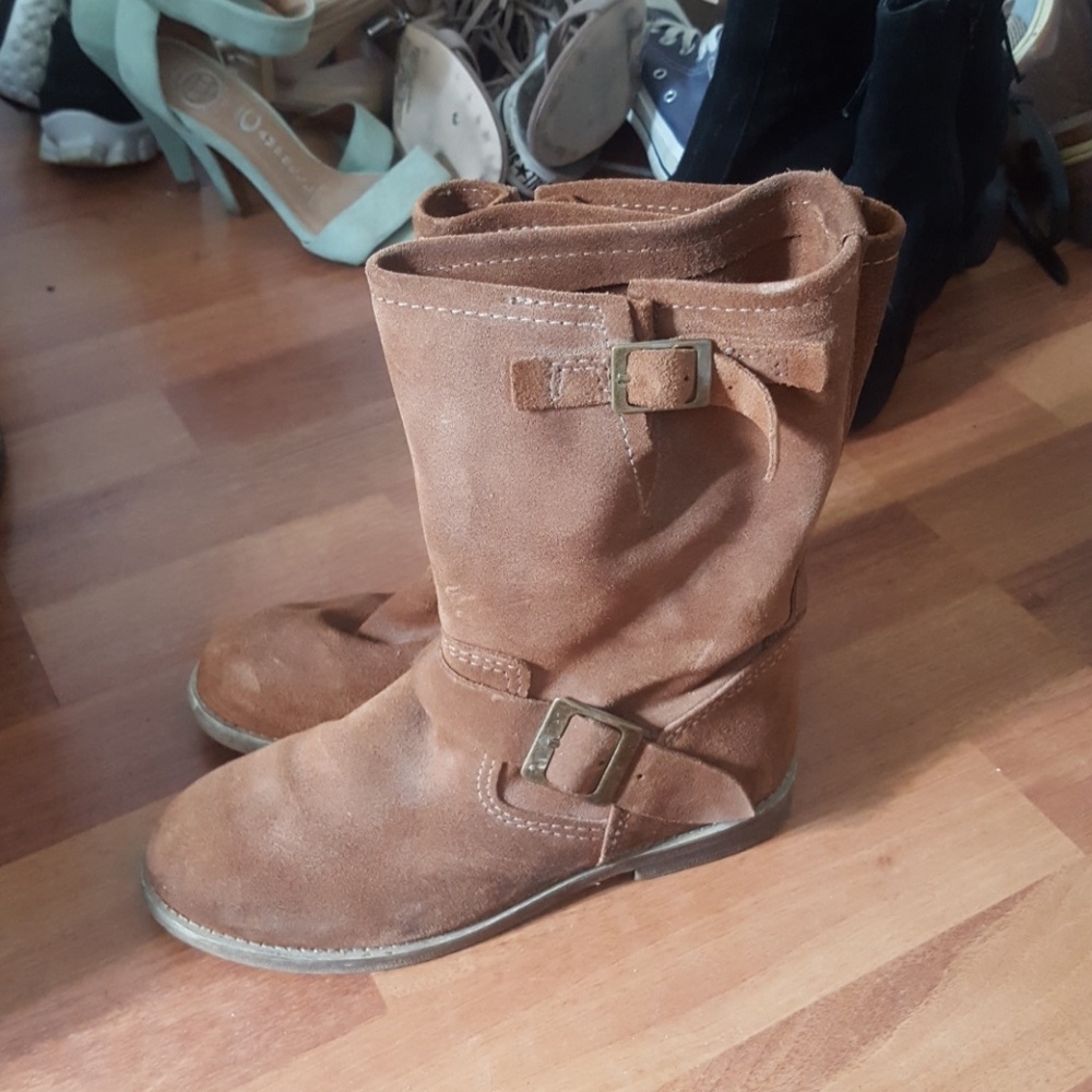 Jeffrey Campbell Dakota suede boots size 6