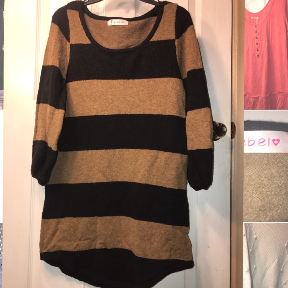 Ebel stripped sweater dress