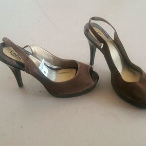 Carlos Santana Elise Slingback Platform Pumps