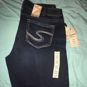 Brand new silver jeans size 18