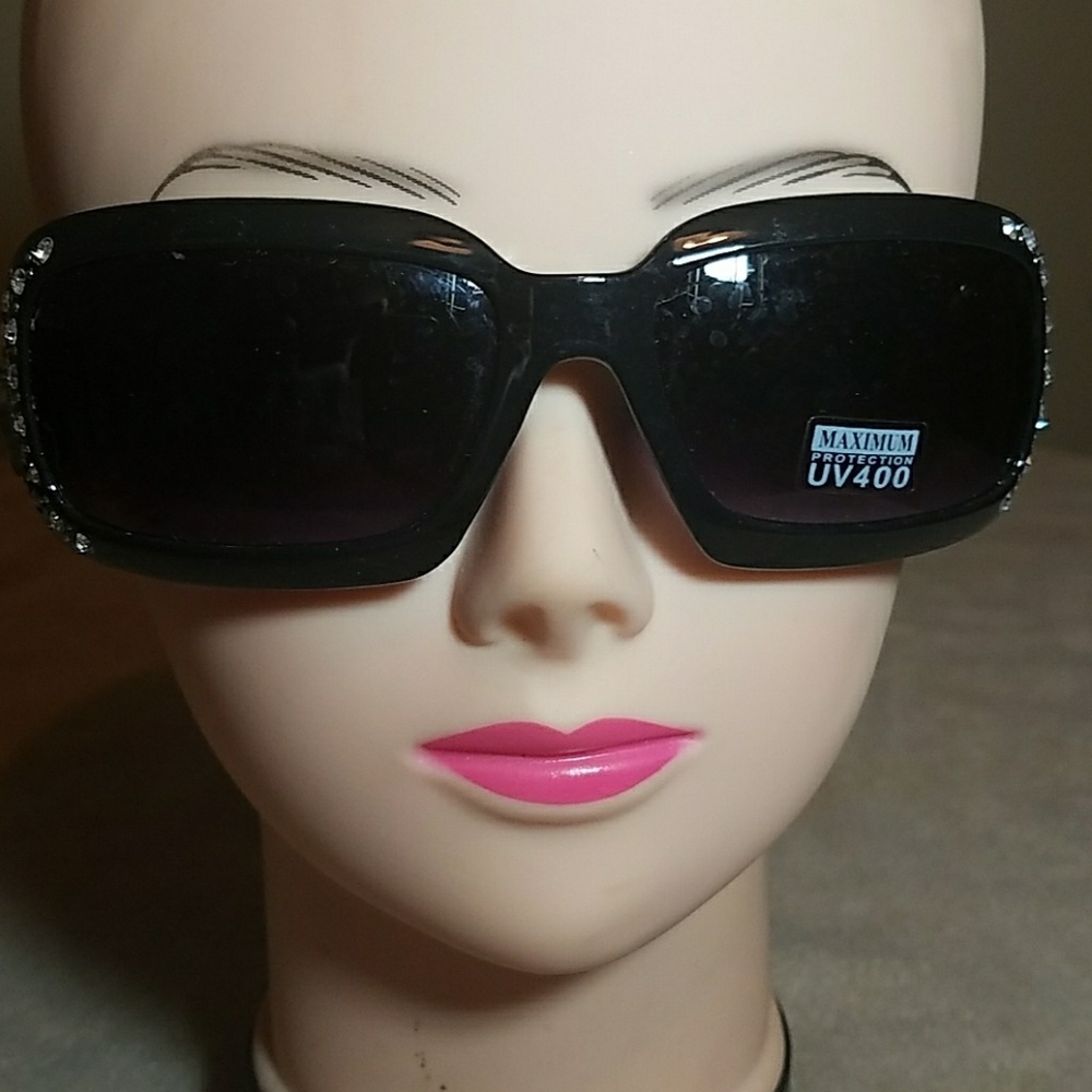 Bling shades w/Texas star red, white & blue handle