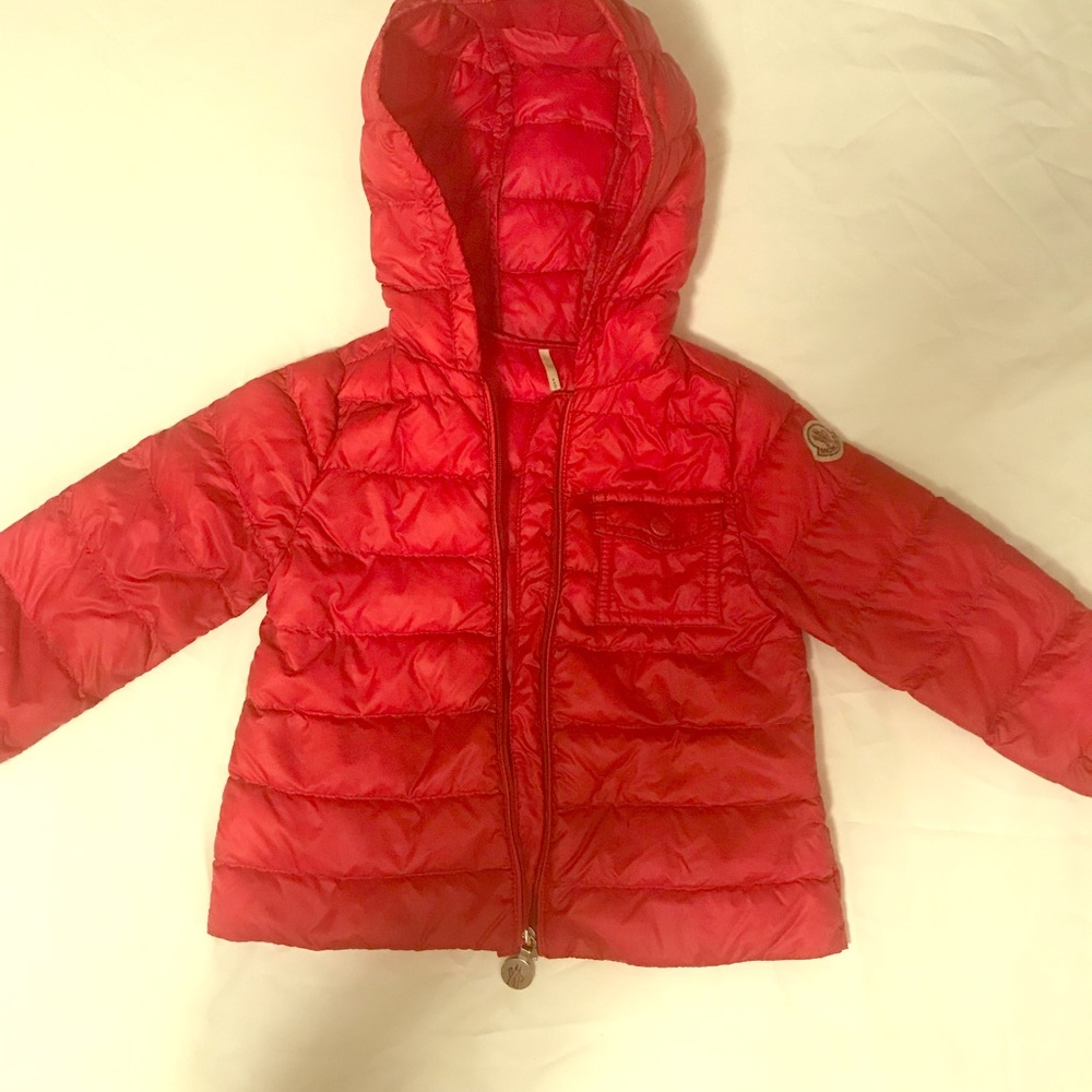 12-18 month Authentic Moncler baby bubble jacket.