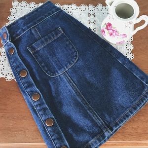 Jean Pocketed Skirt