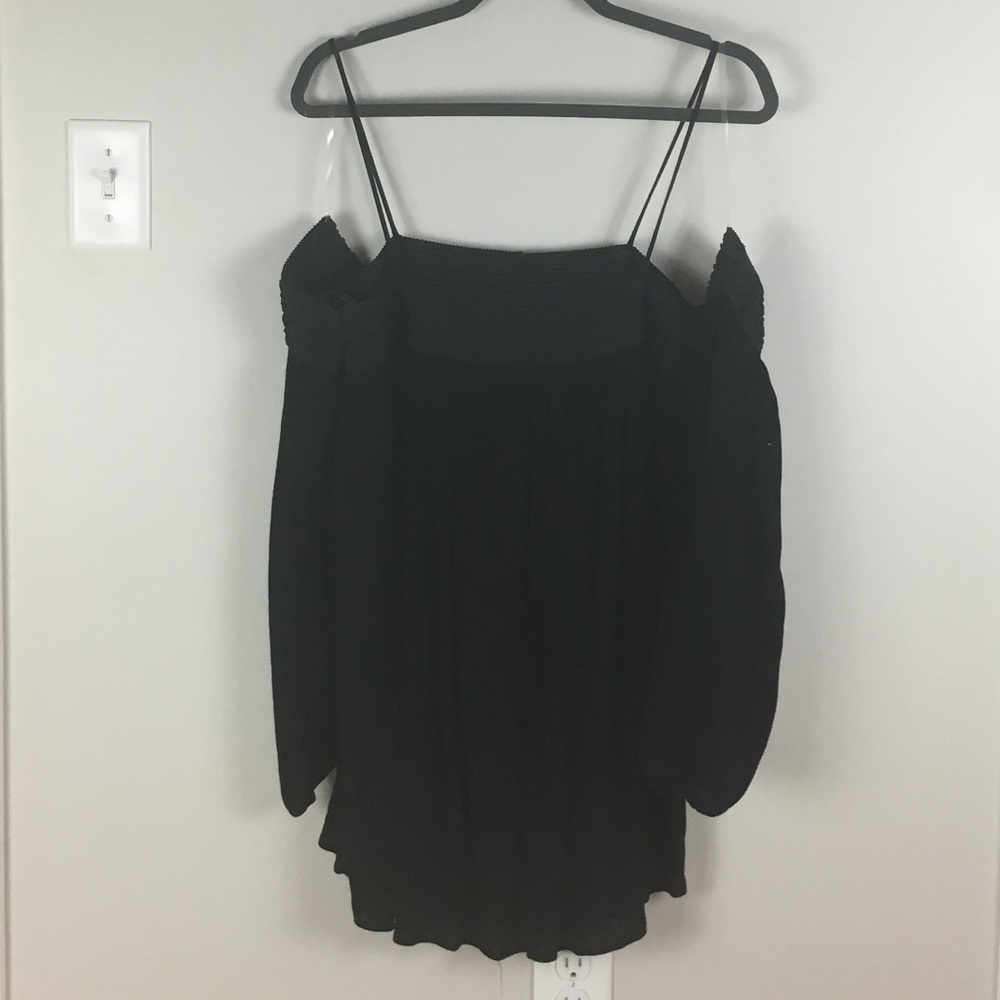 Charlotte Russe Black Off the shoulder Blouse