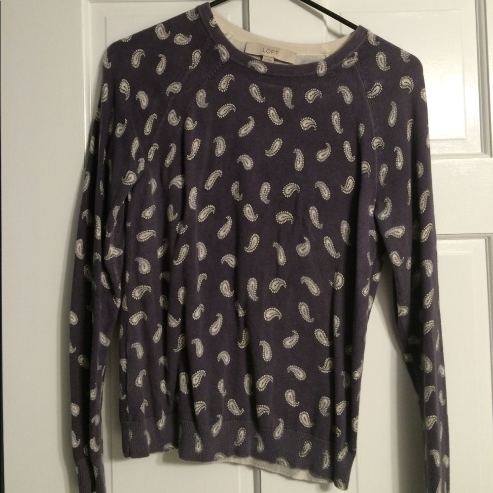 Loft paisley print sweater