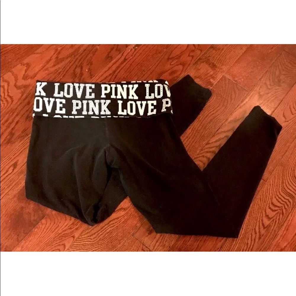 Victoria's Secret PINK Yoga Rhinestone Foldover